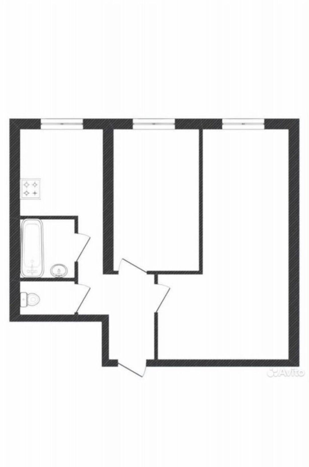 2-комнатная 44 м2 в ЖК undefined корпус null этаж 6