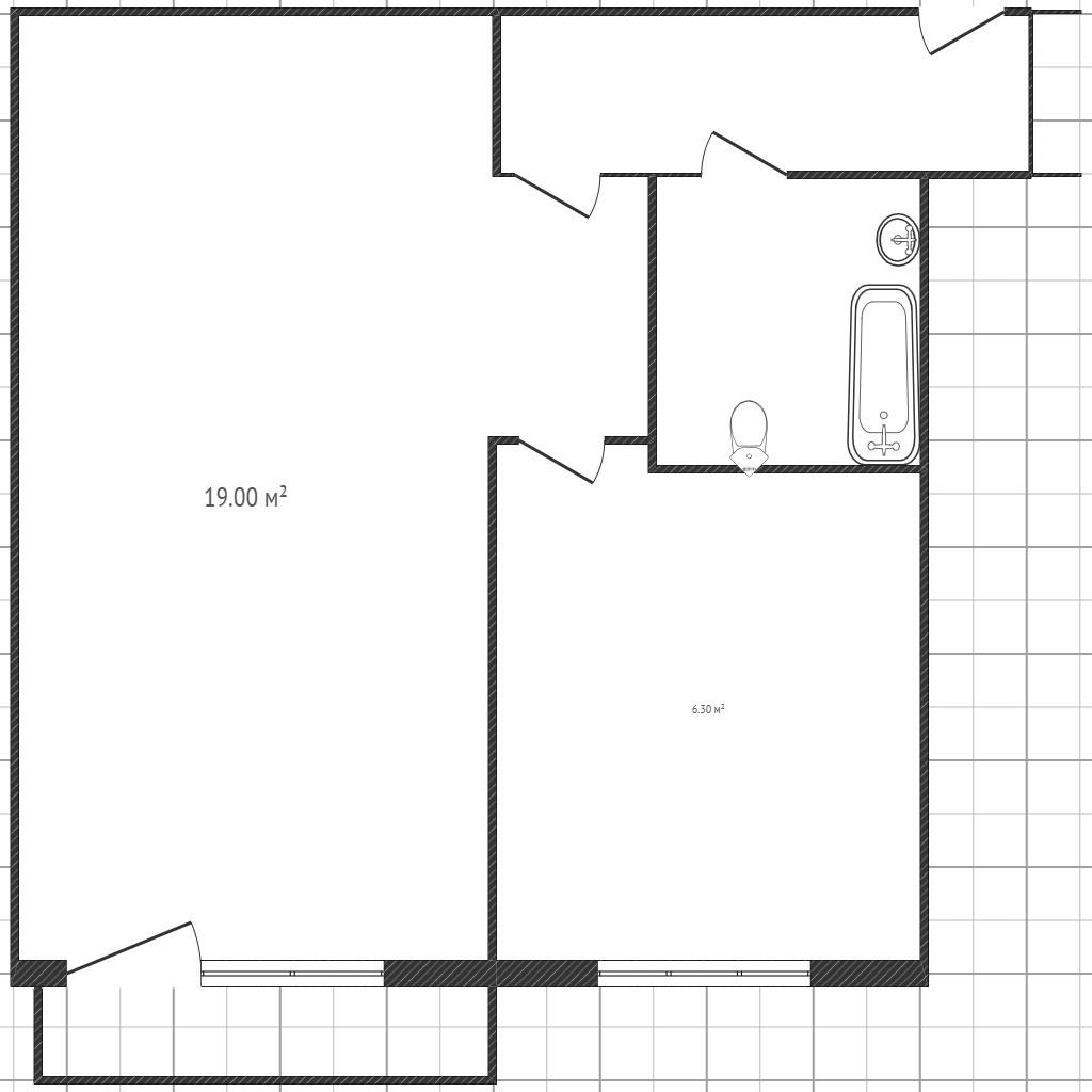 1-комнатная 29.9 м2 в ЖК undefined корпус null этаж 3