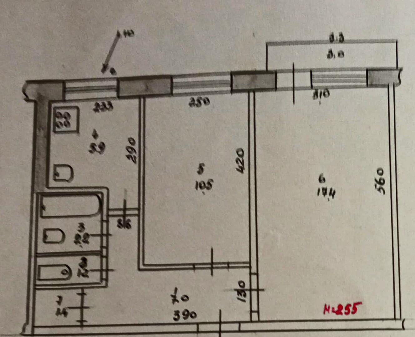 2-комнатная 45.6 м2 в ЖК undefined корпус null этаж 4