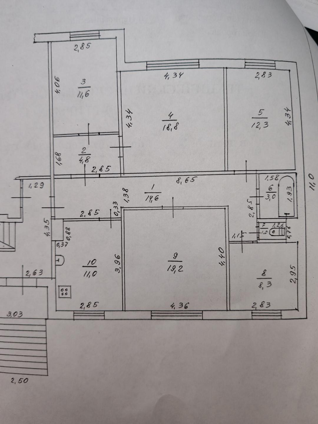 5-комнатная 104.6 м2 в ЖК undefined корпус null этаж 1