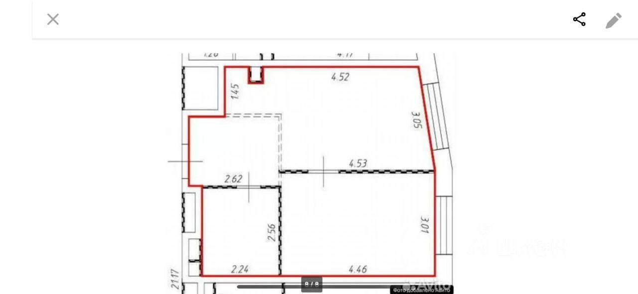 2-комнатная 39 м2 в ЖК undefined корпус null этаж 2