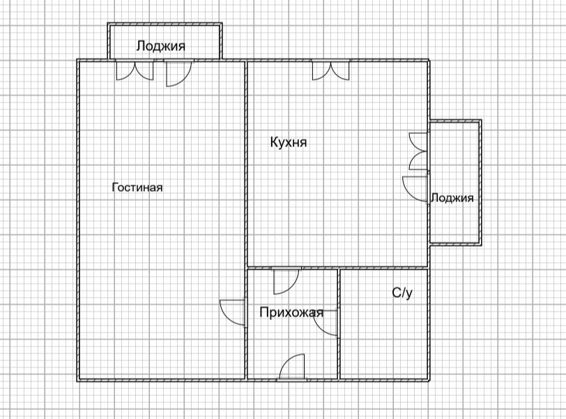 1-комнатная 43.6 м2 в ЖК undefined корпус null этаж 12