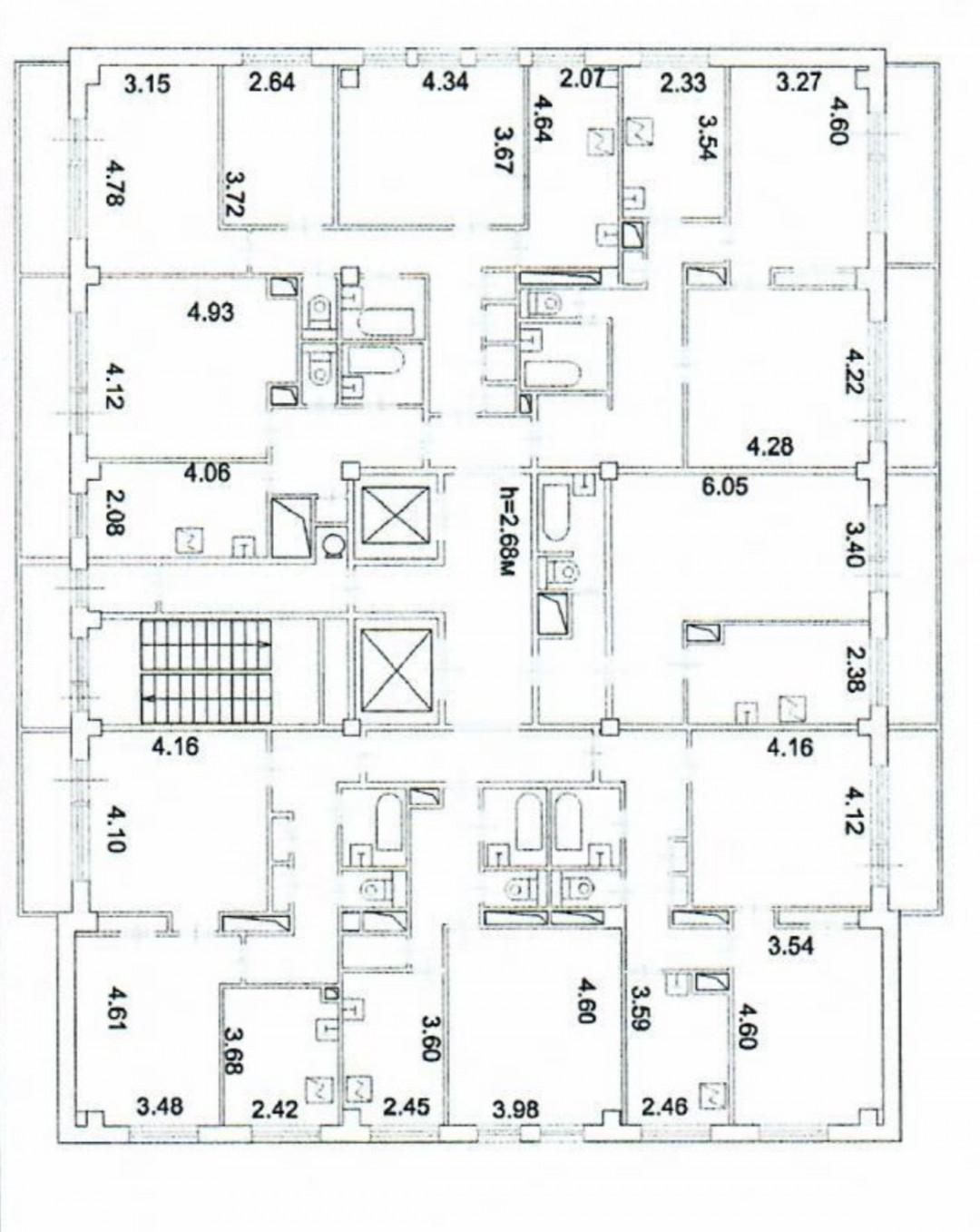 1-комнатная 41.5 м2 в ЖК undefined корпус null этаж 17