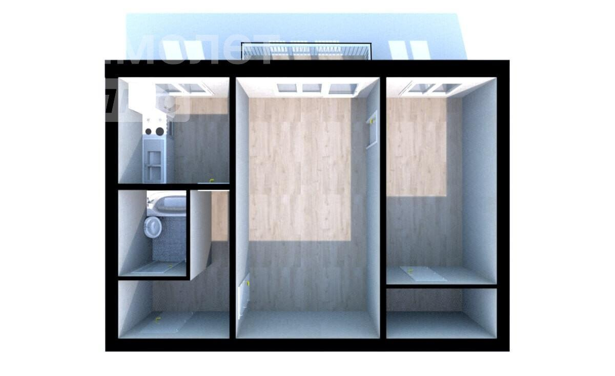 2-комнатная 41.5 м2 в ЖК undefined корпус null этаж 4