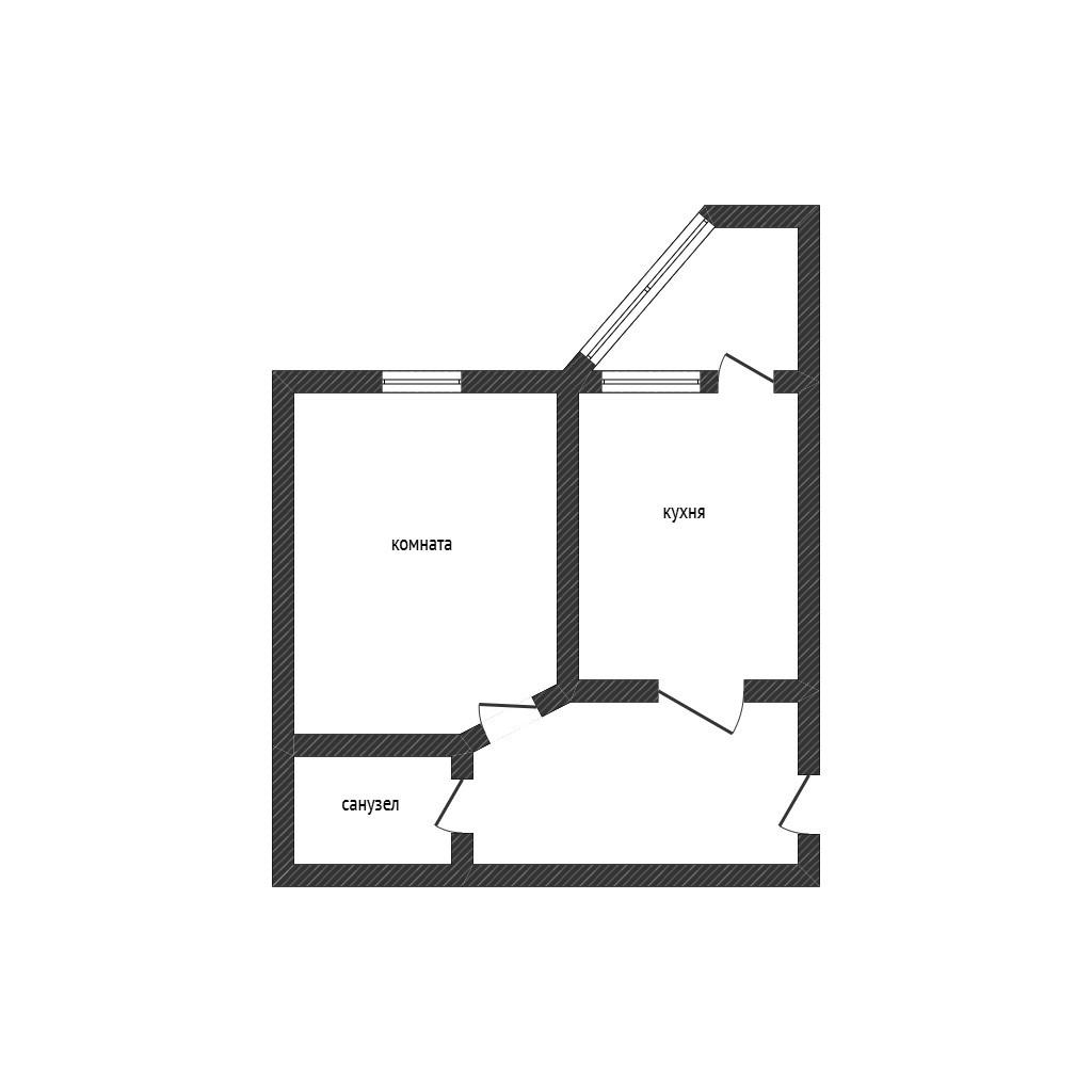 1-комнатная 39.6 м2 в ЖК undefined корпус null этаж 15