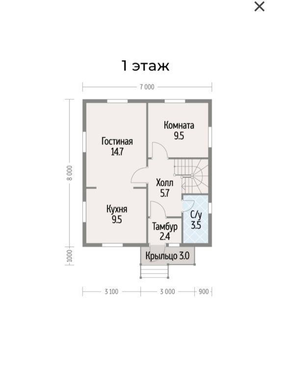 4-комнатная 105 м2 в ЖК undefined корпус null этаж null