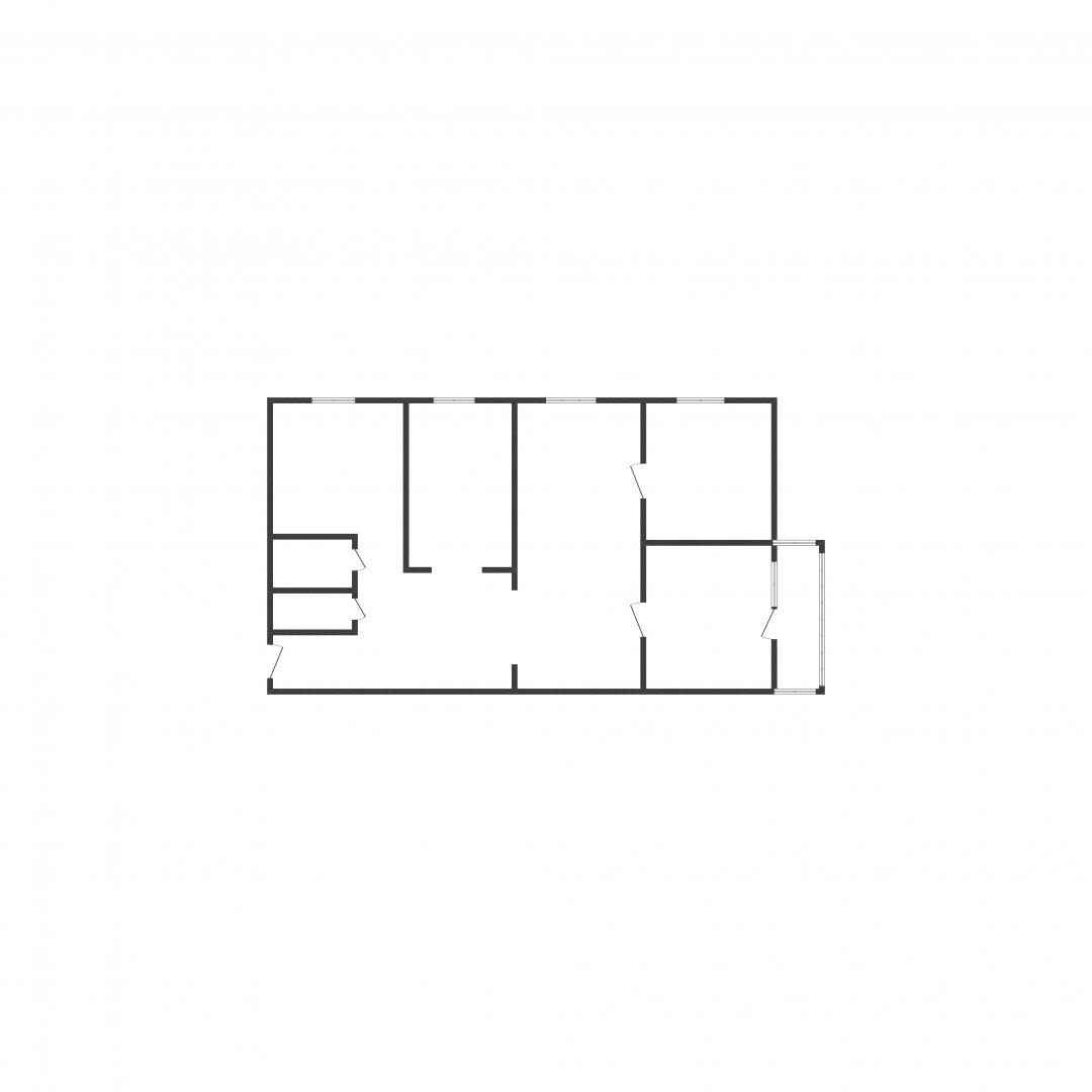 4-комнатная 62.2 м2 в ЖК undefined корпус null этаж 3