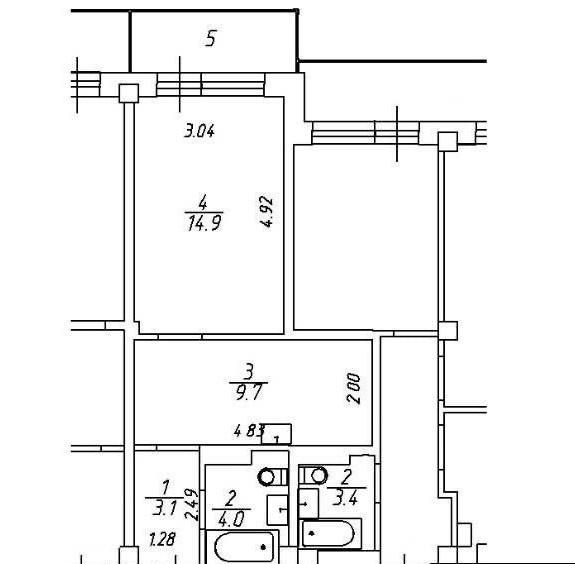 1-комнатная 31.7 м2 в ЖК undefined корпус null этаж 6