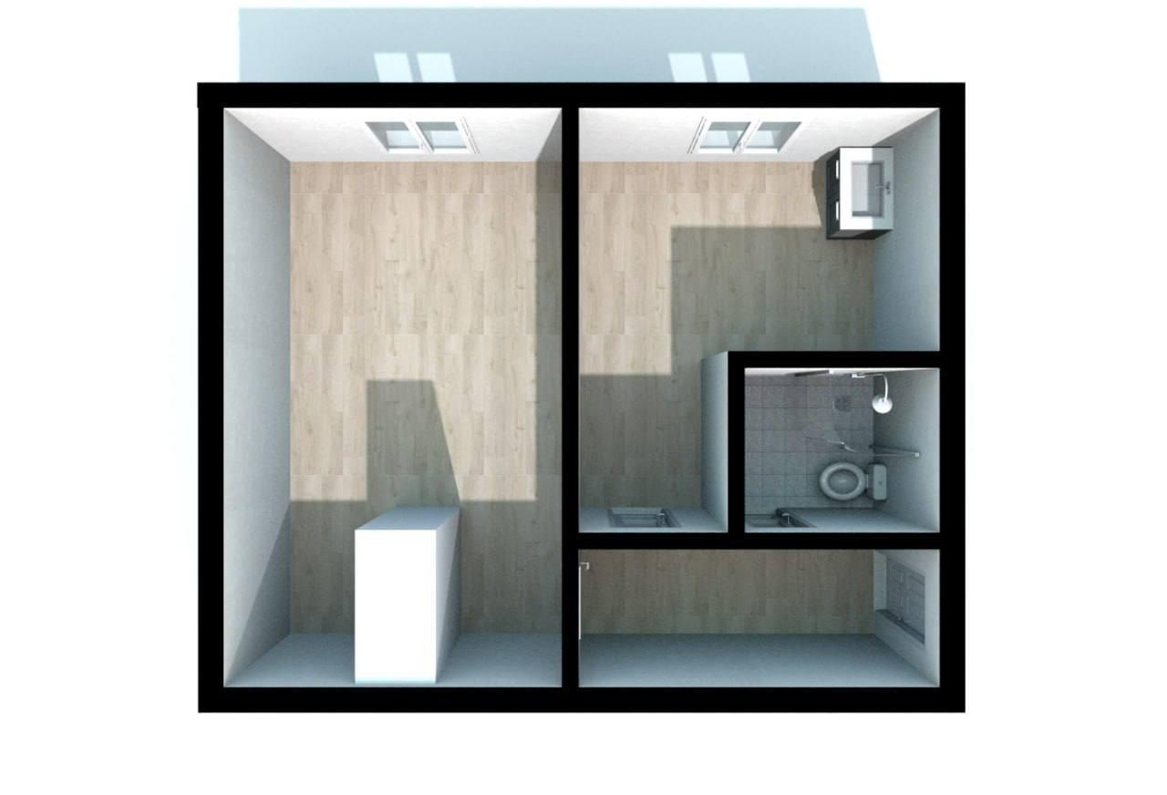 1-комнатная 28.7 м2 в ЖК undefined корпус null этаж 1