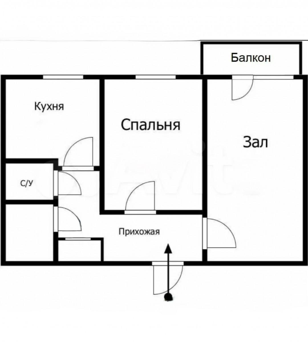 2-комнатная 51 м2 в ЖК undefined корпус null этаж 4