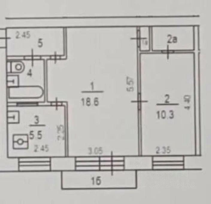 2-комнатная 43.4 м2 в ЖК undefined корпус null этаж 2