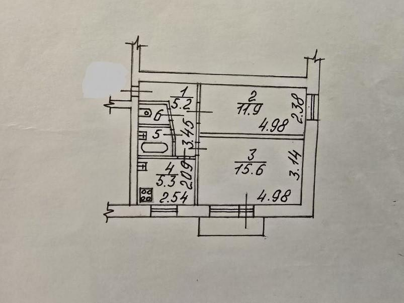 2-комнатная 41 м2 в ЖК undefined корпус null этаж 3