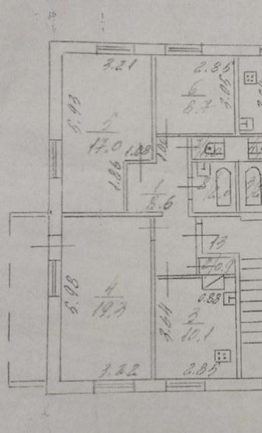 3-комнатная 68.2 м2 в ЖК undefined корпус null этаж 5