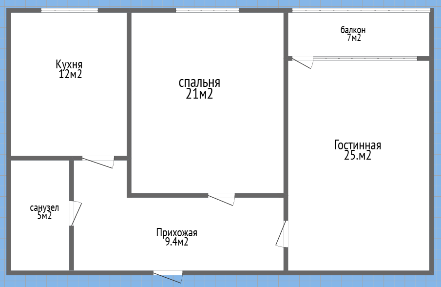 2-комнатная 80 м2 в ЖК undefined корпус null этаж 5