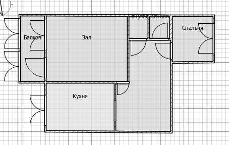 2-комнатная 49.8 м2 в ЖК undefined корпус null этаж 4