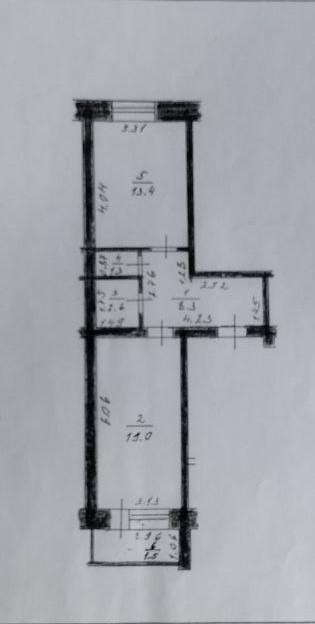 1-комнатная 44.6 м2 в ЖК undefined корпус null этаж 1