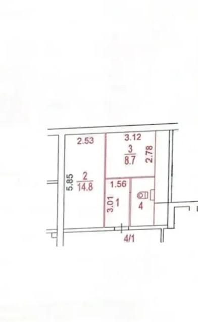 1-комнатная 32.1 м2 в ЖК undefined корпус null этаж 1