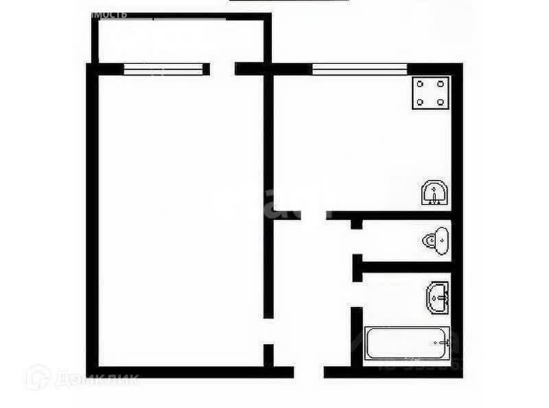 1-комнатная 35.5 м2 в ЖК undefined корпус null этаж 4