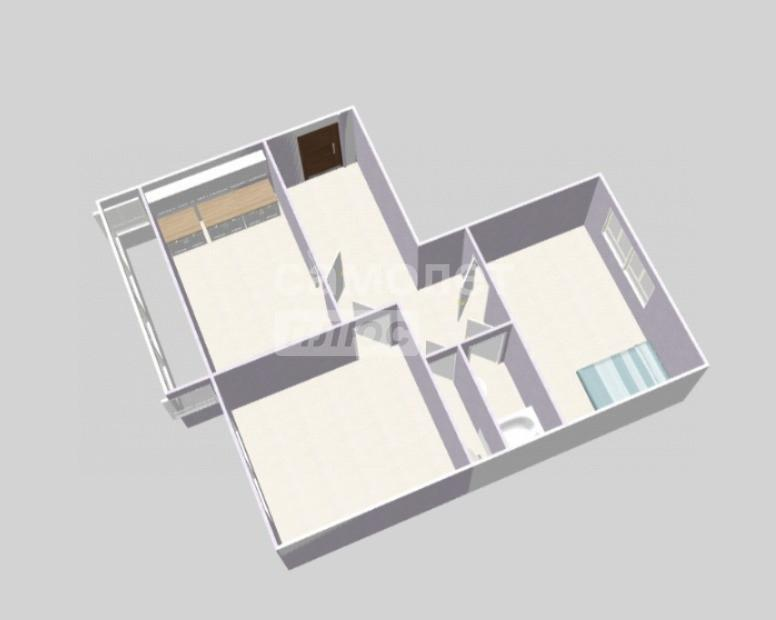 2-комнатная 52.5 м2 в ЖК undefined корпус null этаж 5