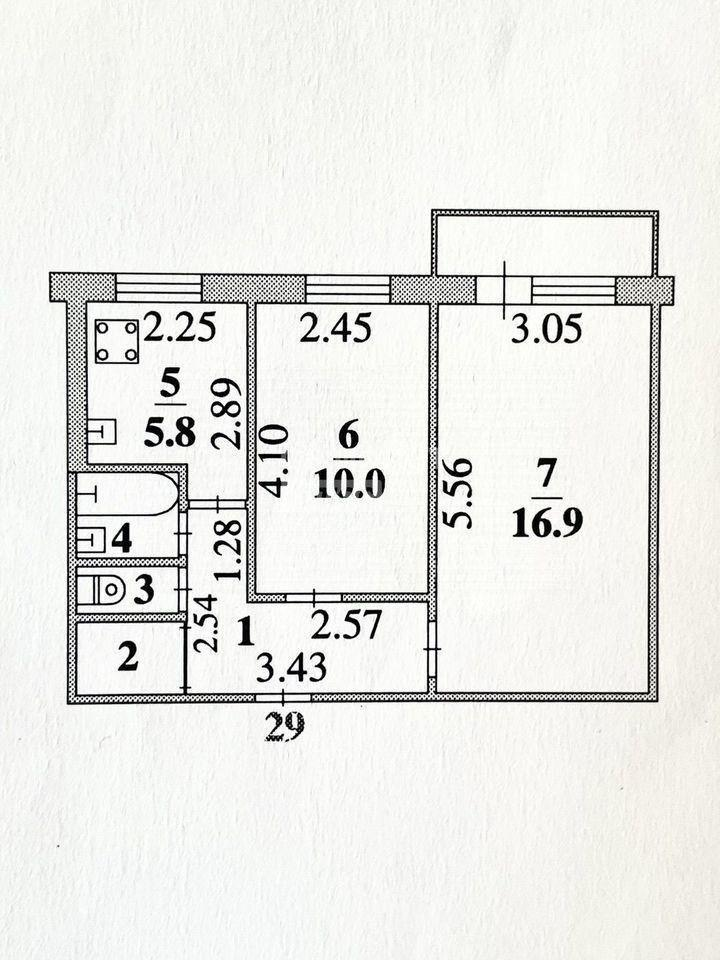 2-комнатная 47.2 м2 в ЖК undefined корпус null этаж 5