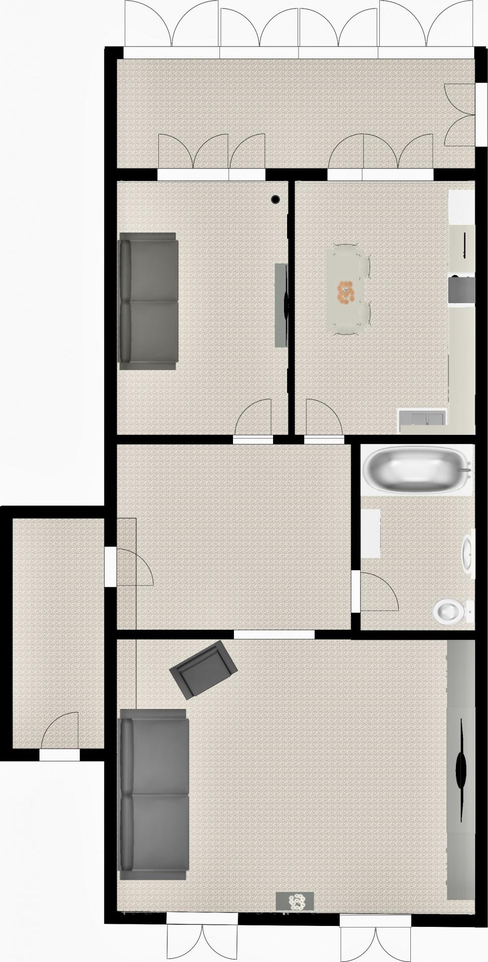 2-комнатная 71.8 м2 в ЖК undefined корпус null этаж 2