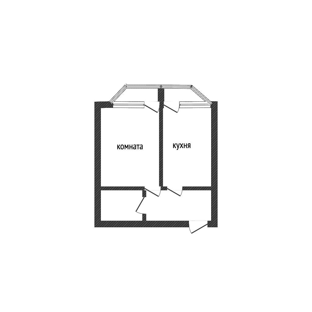 1-комнатная 42.2 м2 в ЖК undefined корпус null этаж 3
