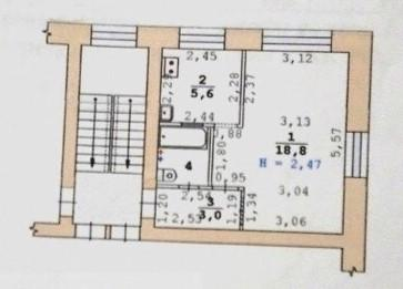 1-комнатная 30.4 м2 в ЖК undefined корпус null этаж 4