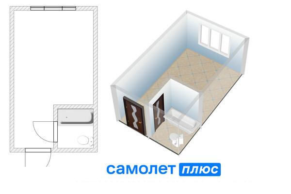 Студия 16.6 м2 в ЖК undefined корпус null этаж 7