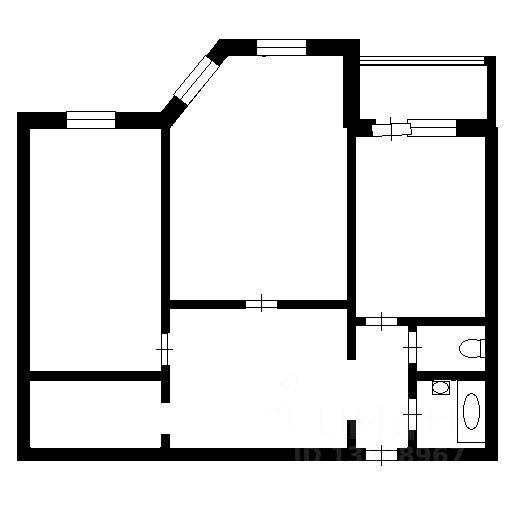 3-комнатная 76.5 м2 в ЖК undefined корпус null этаж 10