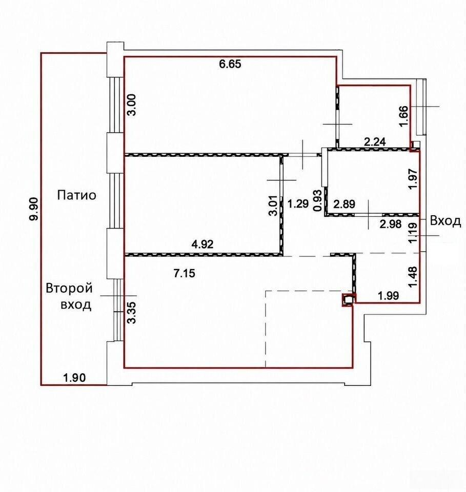 3-комнатная 79 м2 в ЖК undefined корпус null этаж 1