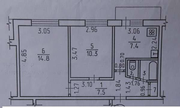 2-комнатная 43.8 м2 в ЖК undefined корпус null этаж 3