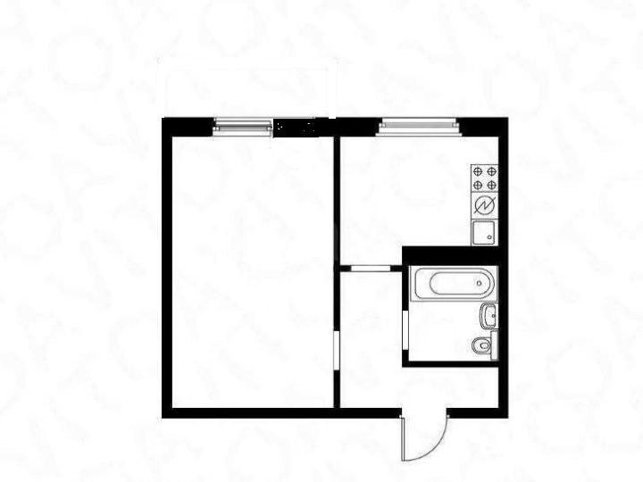 1-комнатная 30.5 м2 в ЖК undefined корпус null этаж 1