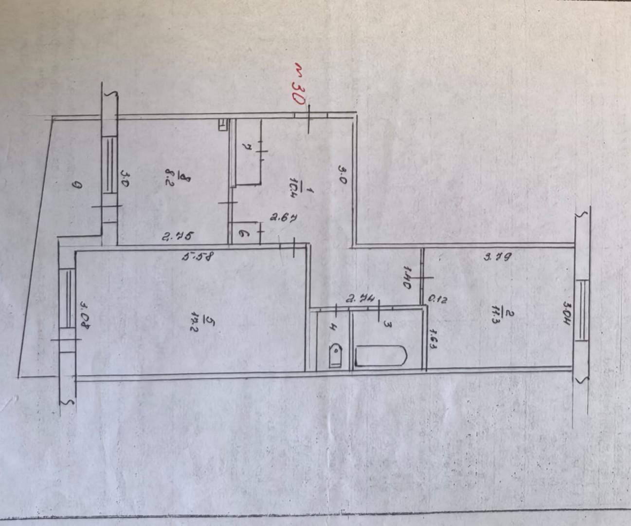 2-комнатная 52.4 м2 в ЖК undefined корпус null этаж 5