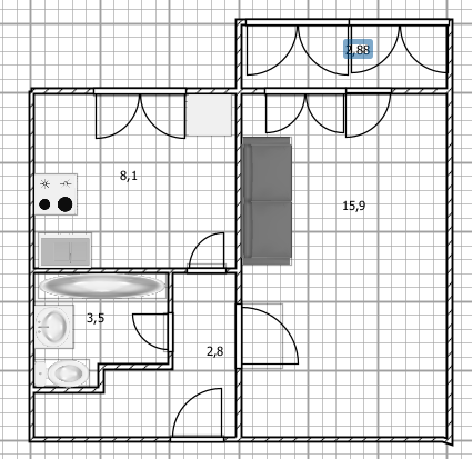 1-комнатная 30.2 м2 в ЖК undefined корпус null этаж 5