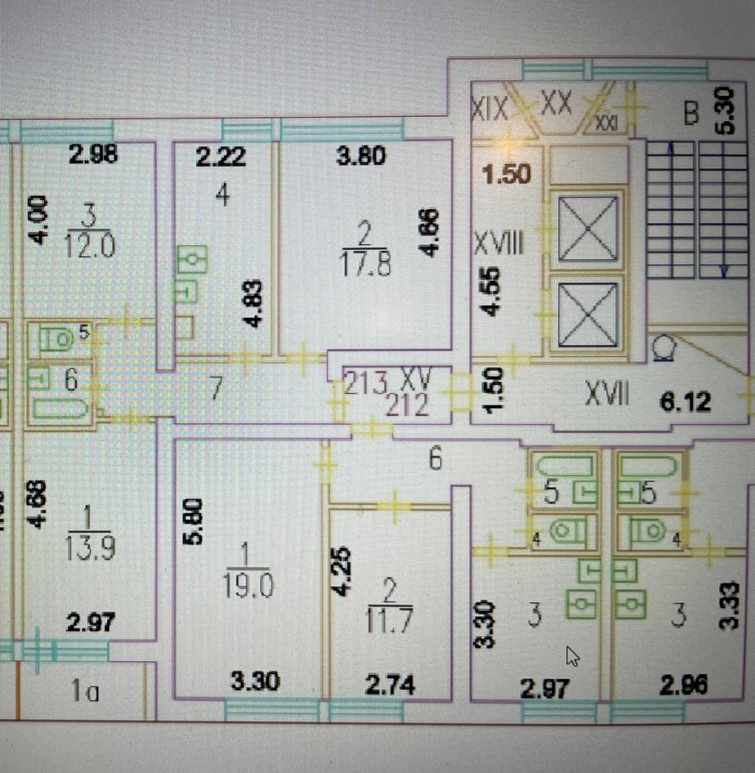 3-комнатная 66.2 м2 в ЖК undefined корпус null этаж 2