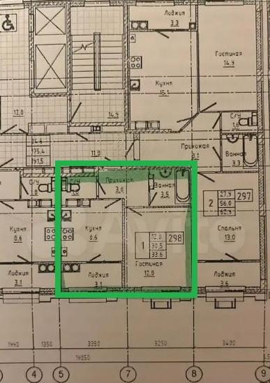 1-комнатная 33.6 м2 в ЖК undefined корпус null этаж 13