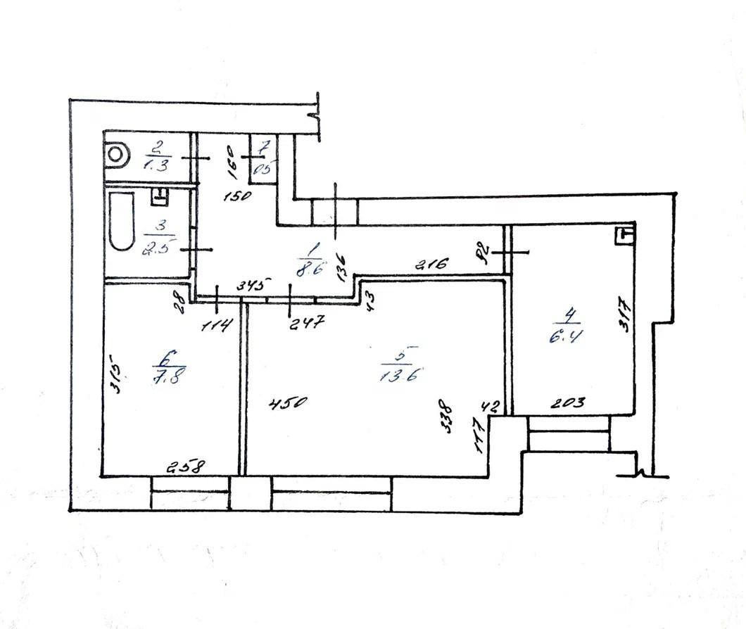 2-комнатная 40.7 м2 в ЖК undefined корпус null этаж 1