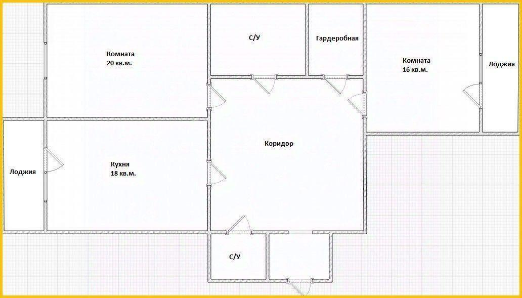 2-комнатная 71.5 м2 в ЖК undefined корпус null этаж 2
