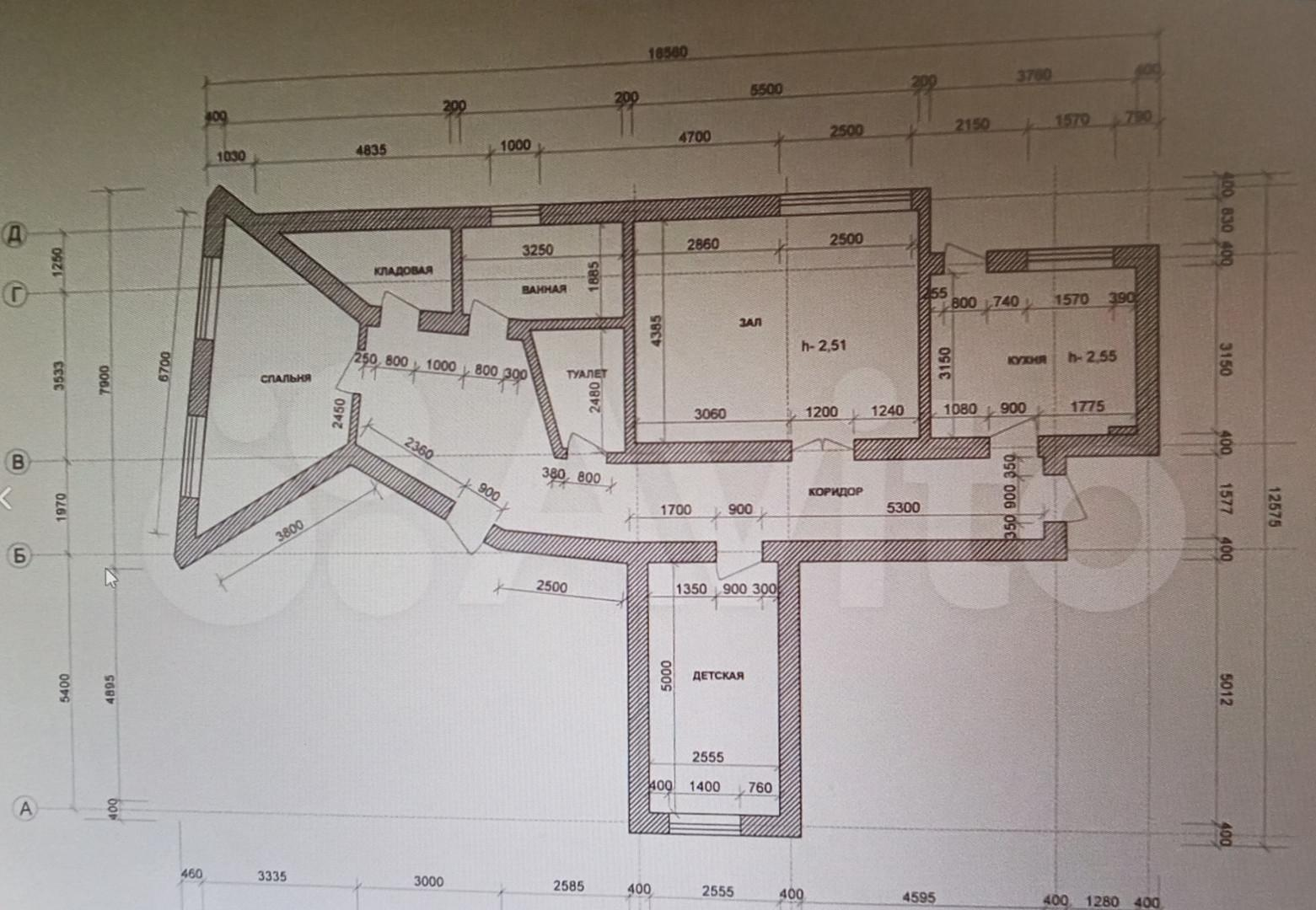 4-комнатная 122.9 м2 в ЖК undefined корпус null этаж 3