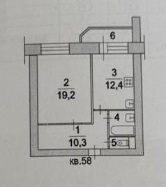 1-комнатная 53 м2 в ЖК undefined корпус null этаж 10