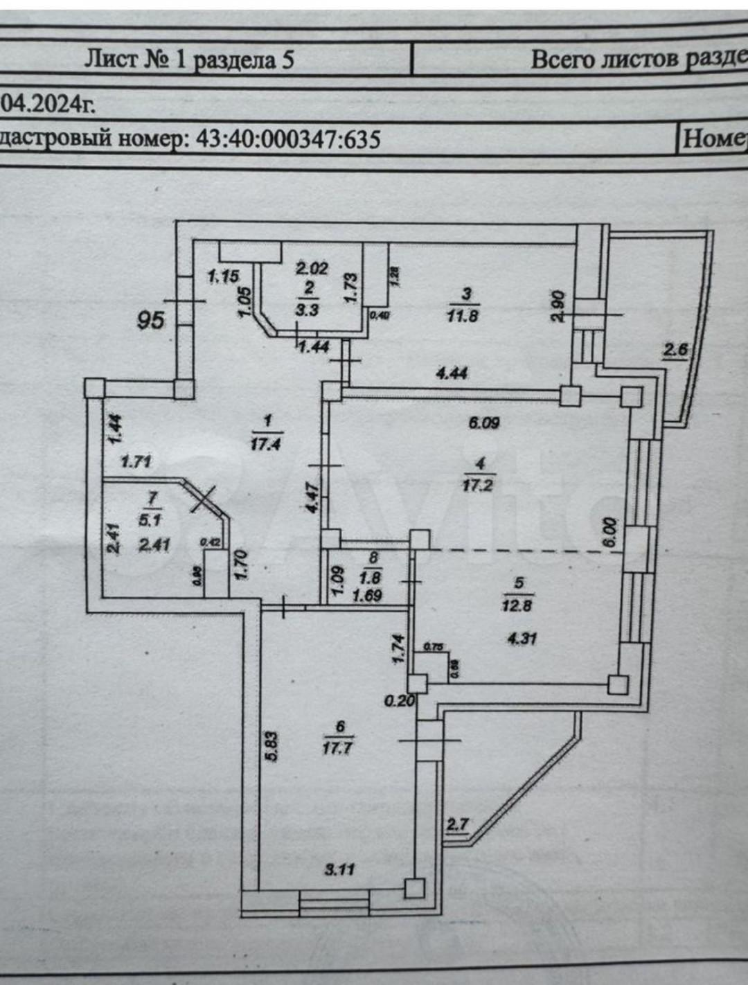 3-комнатная 90 м2 в ЖК undefined корпус null этаж 13