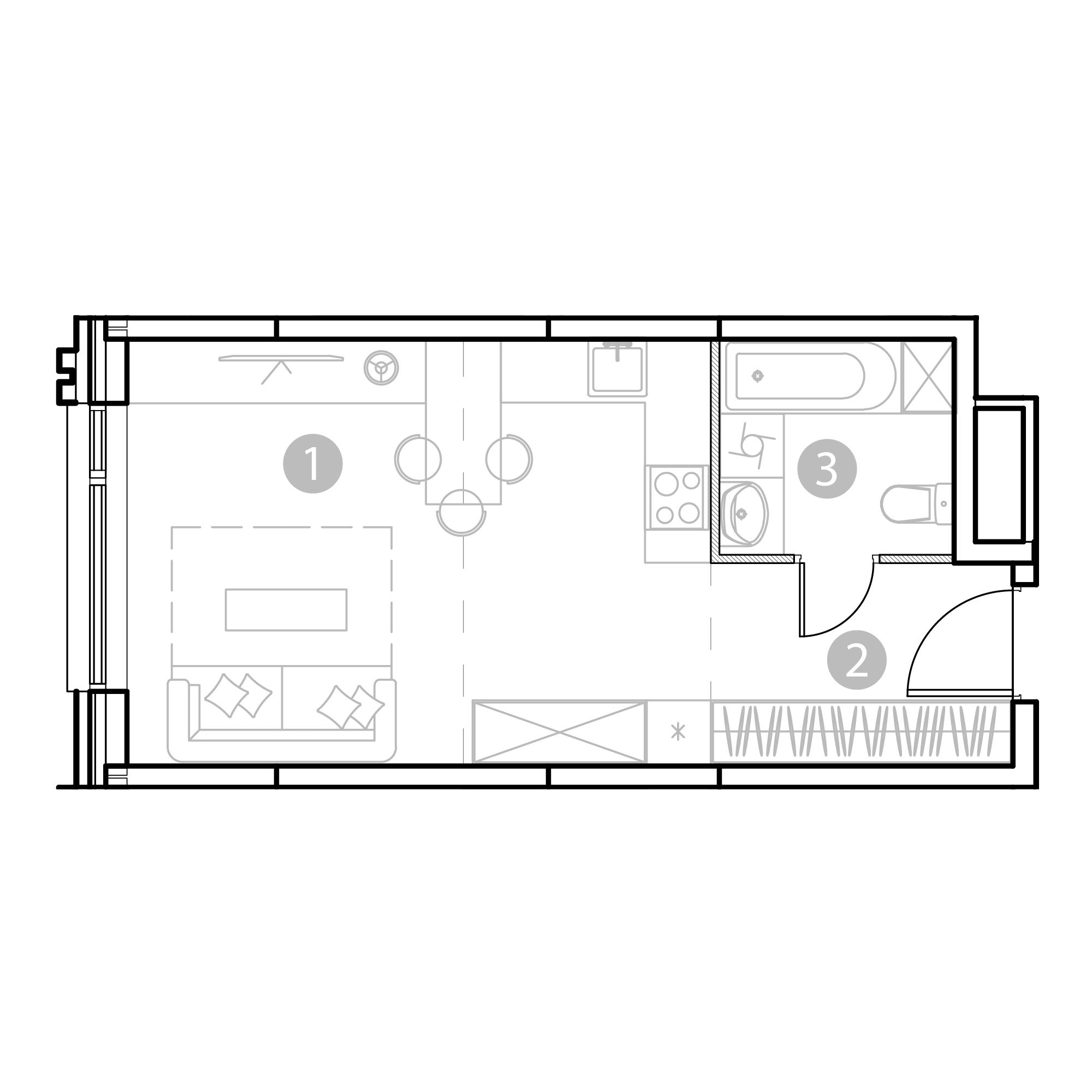 Студия 31 м2 в ЖК EvoPark Измайлово корпус null этаж 10
