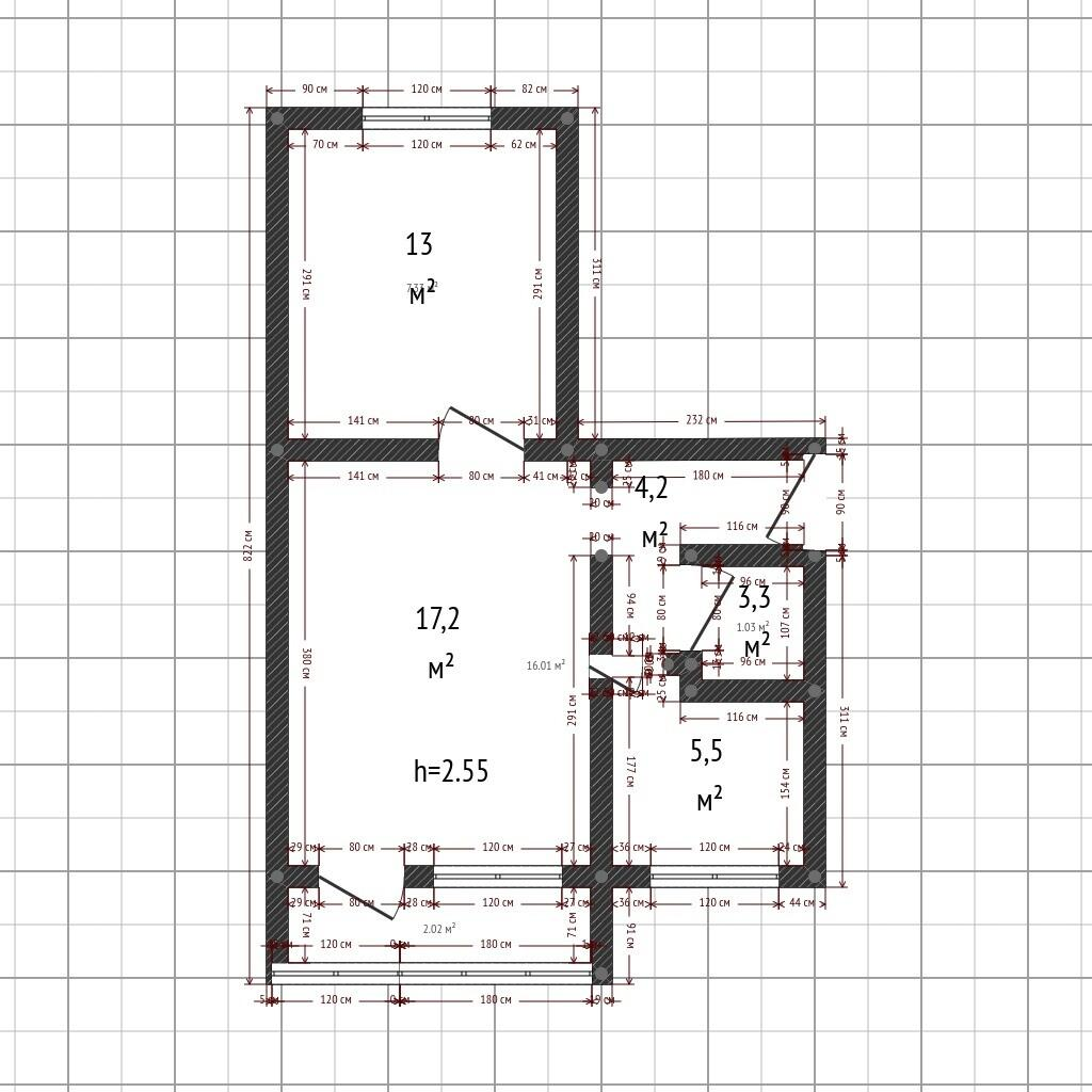 2-комнатная 47 м2 в ЖК undefined корпус null этаж 3