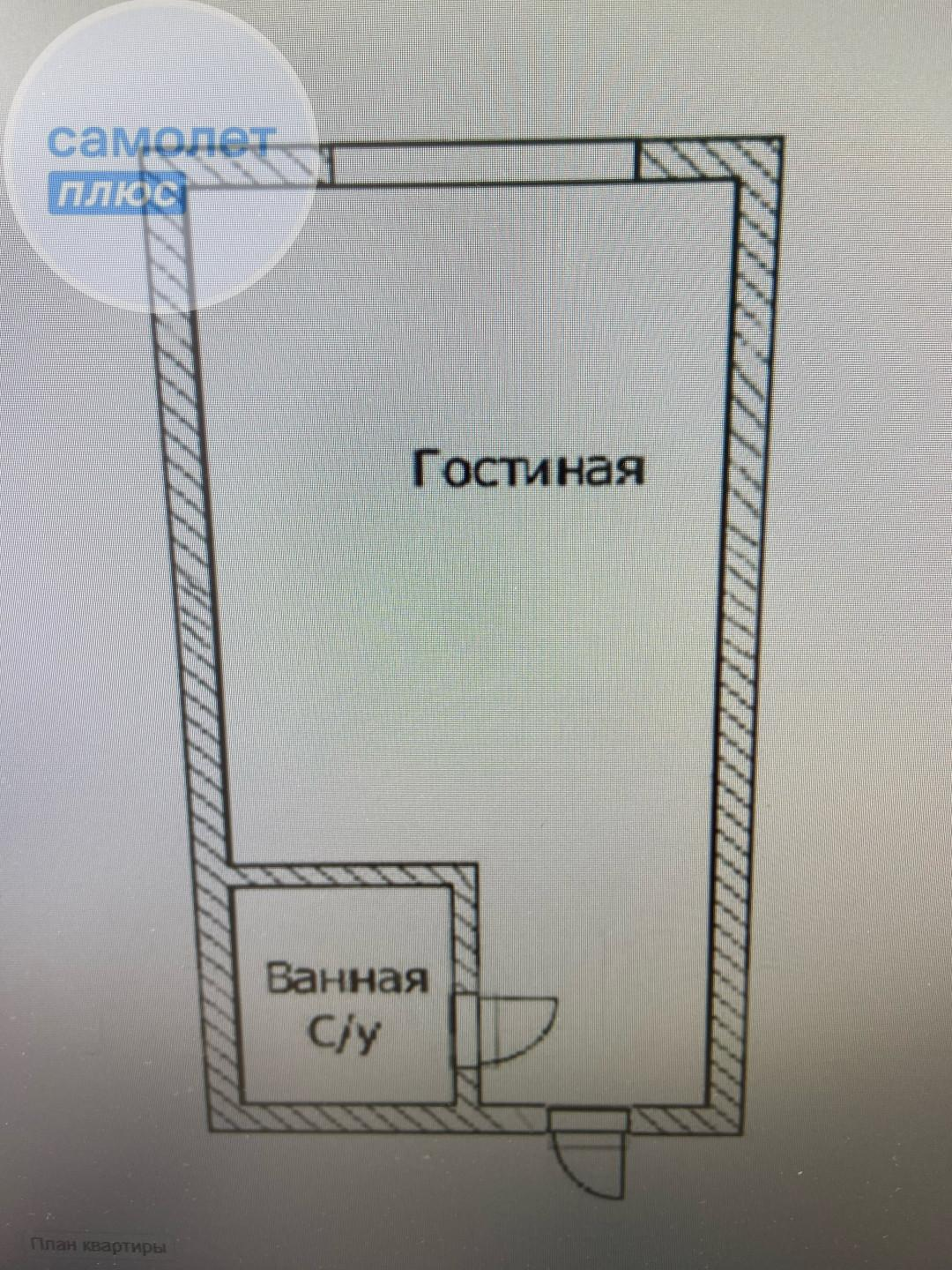 Студия 18.4 м2 в ЖК undefined корпус null этаж 3