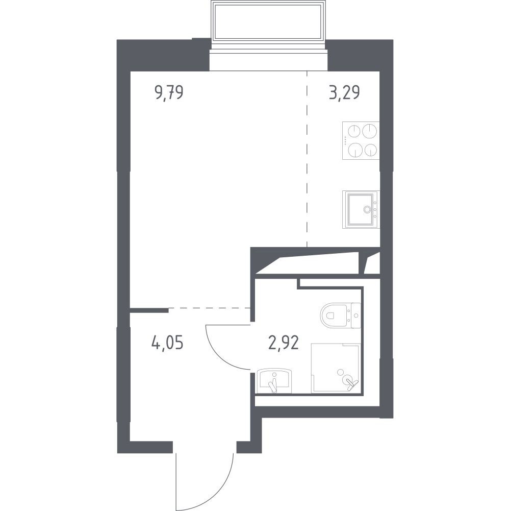 Студия 20 м2 в ЖК Долина Яузы корпус null этаж 12