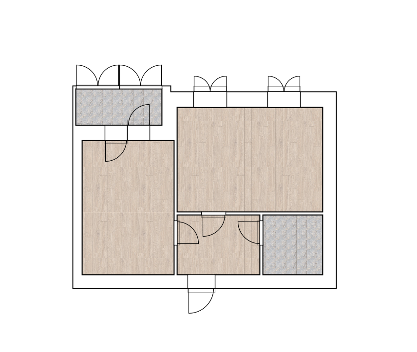1-комнатная 41.7 м2 в ЖК undefined корпус null этаж 2