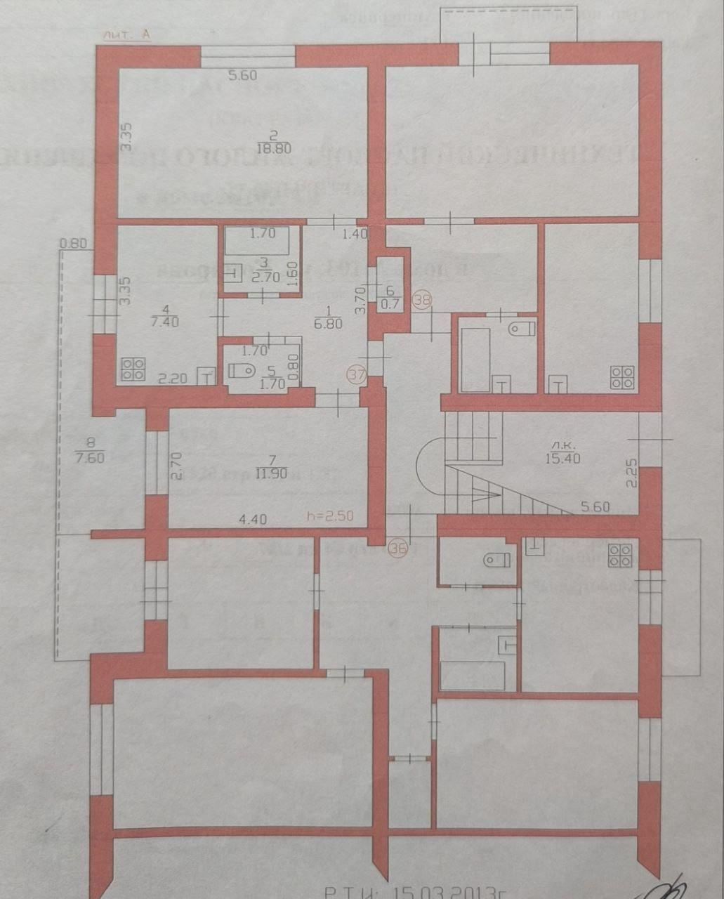 2-комнатная 50 м2 в ЖК undefined корпус null этаж 1