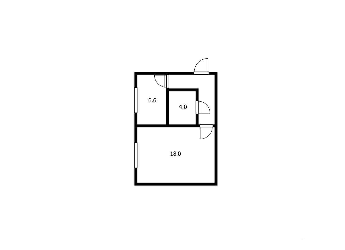 1-комнатная 31.6 м2 в ЖК undefined корпус null этаж 1