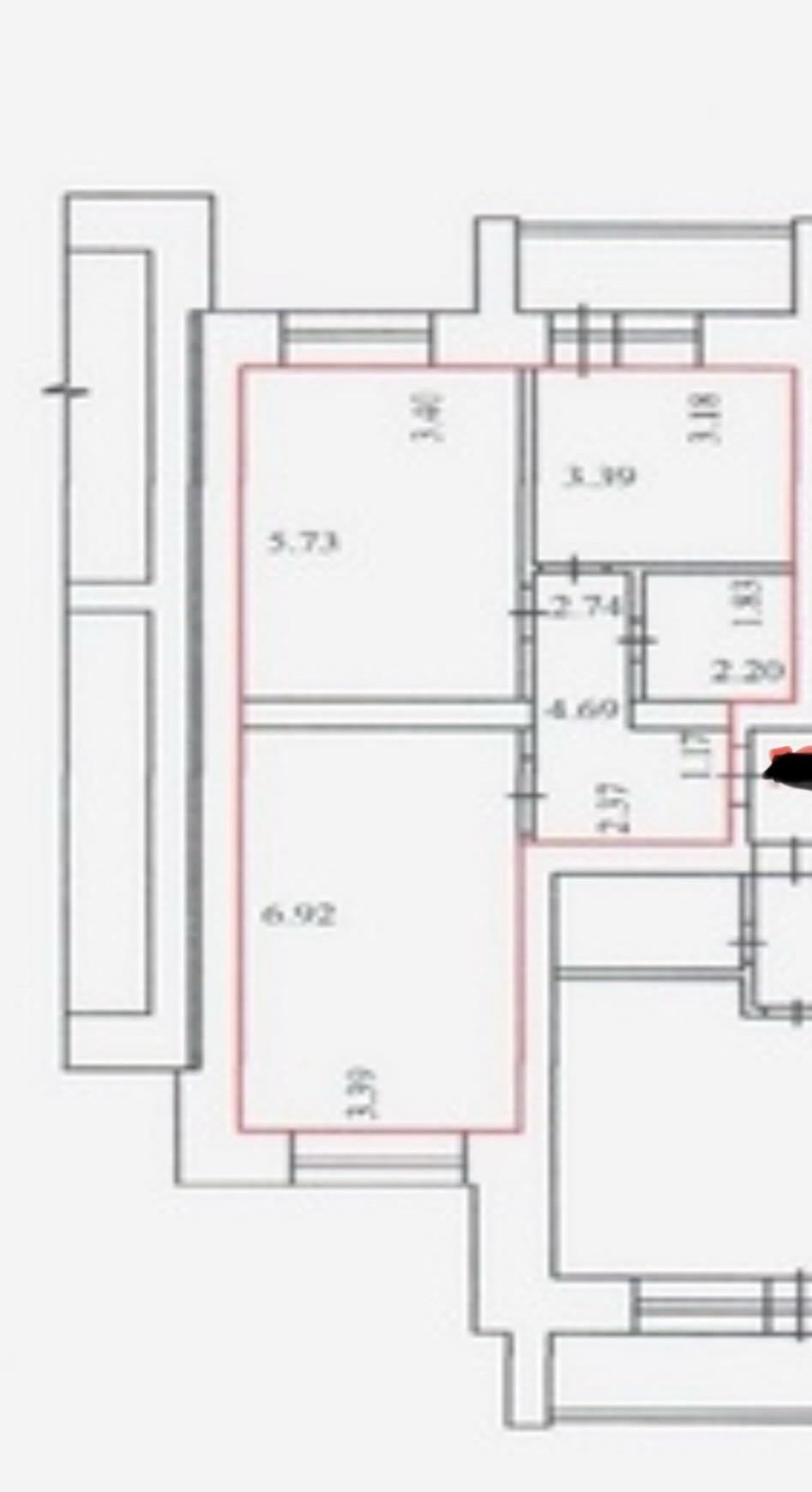 2-комнатная 65.7 м2 в ЖК undefined корпус null этаж 7