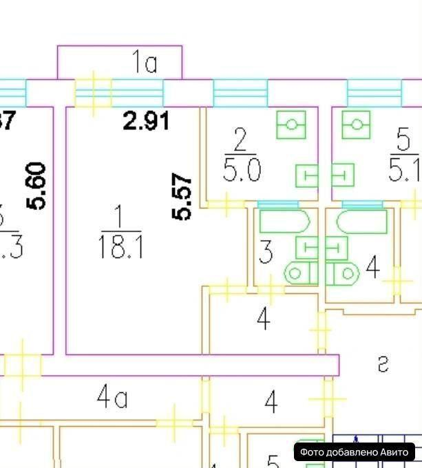 1-комнатная 29.1 м2 в ЖК undefined корпус null этаж 5